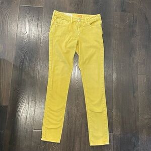 Anthropologie Pilcro and the letterpress Jeans Women Sz 27 Fit / Stet Yellow